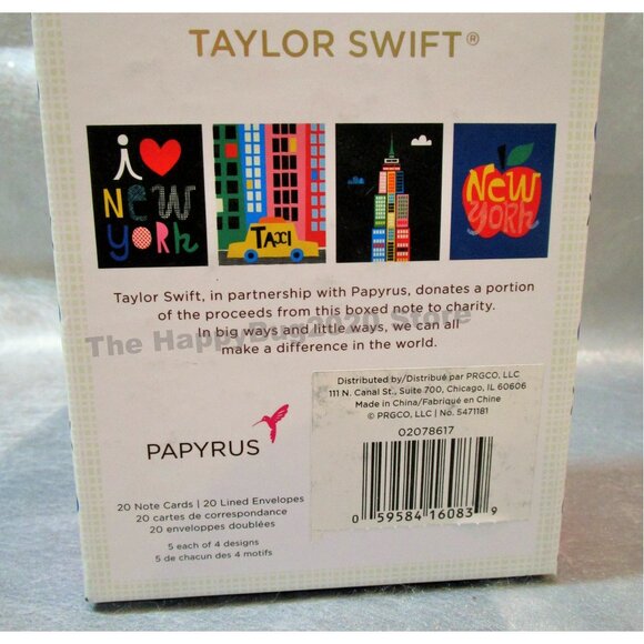Taylor Swift 'I LOVE NEW YORK" 20 blank notecard box set COMPLETE-NEW-PAPYRUS - Picture 12 of 14